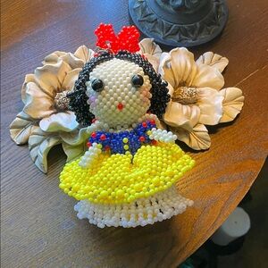 Beaded Snow White Keychain or Purse Charm